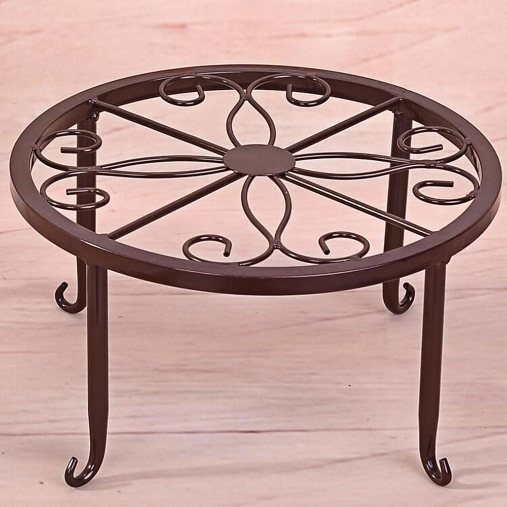 Blomkruka rack kruka stativ blomma hylla skapa hållbart smidesjärn klassisk stil balkong golv trädgård växt stativ