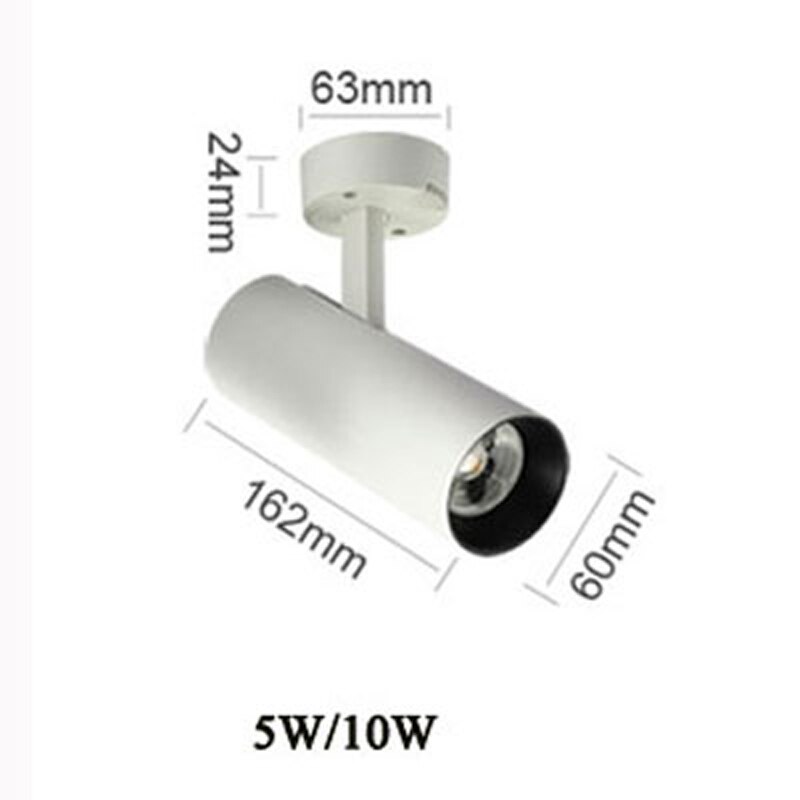 5W Led Draaibaar Spotlight Aluminium Verstelbare Plafondlamp Voor Achtergrond Woonkamer Slaapkamer Gangpad Hotel Foyer Gang Lampen