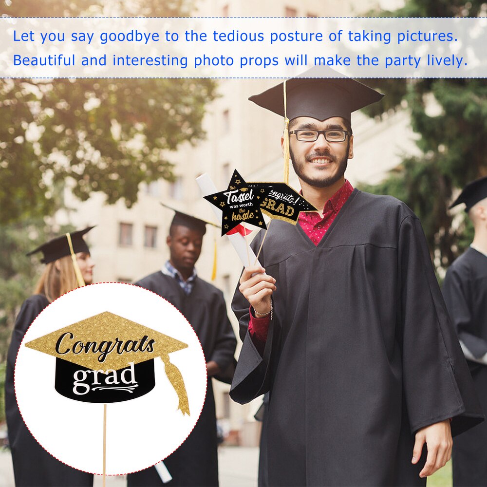 24 Pcs Beautiful Photo Props Selfie Props Funny Party Decorations