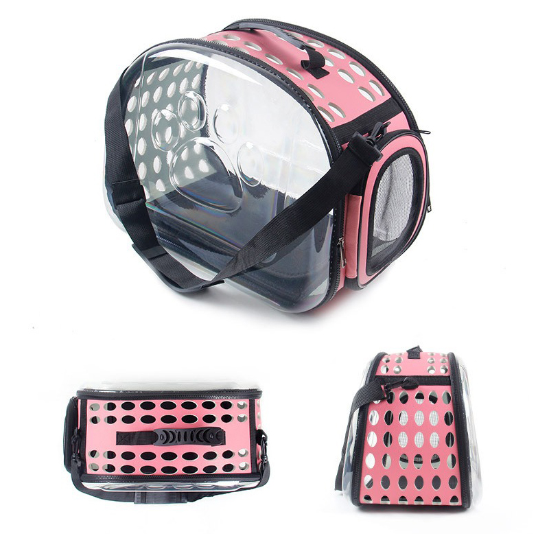 Transparent Pet Cat Dog Carrier Bag Space Capsule Foldable Breathable Pet Travel Bag Outdoor Backpack Travel Carrying Handbag