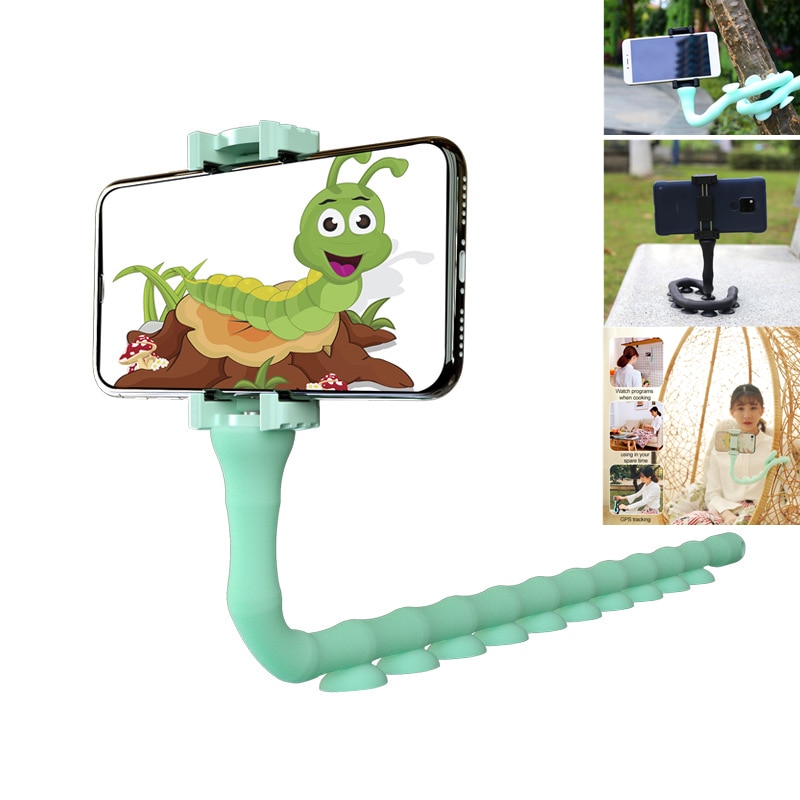 Octopus Rubber Sucker Tripod Selfie Sticks Table Holder For Smartphone 360 Rotate Cell Phone Caterpillar Video Estabilizor Stand