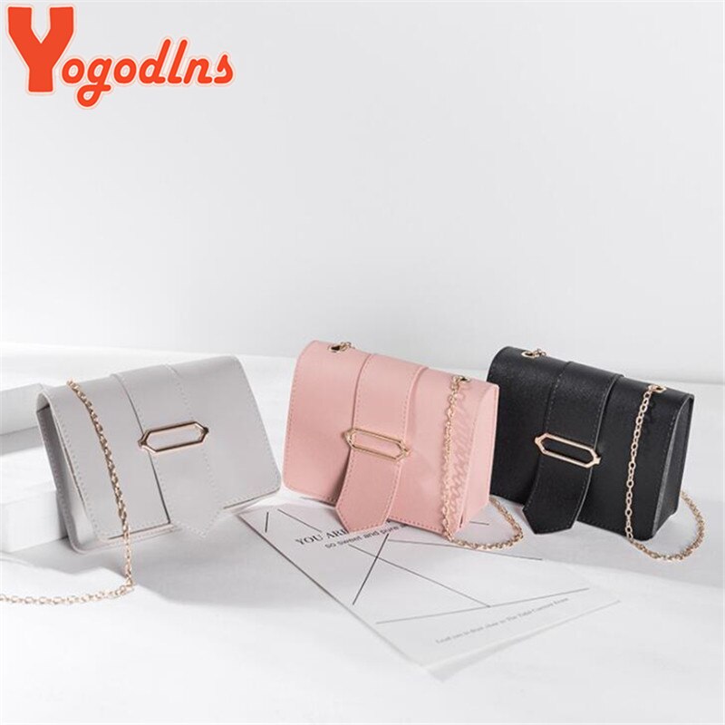 Yogodlns sac de couleur bonbon Pure femme sacs à bandoulière pour femmes classique petit rabat chaîne sacs à bandoulière téléphone sac à main Pack