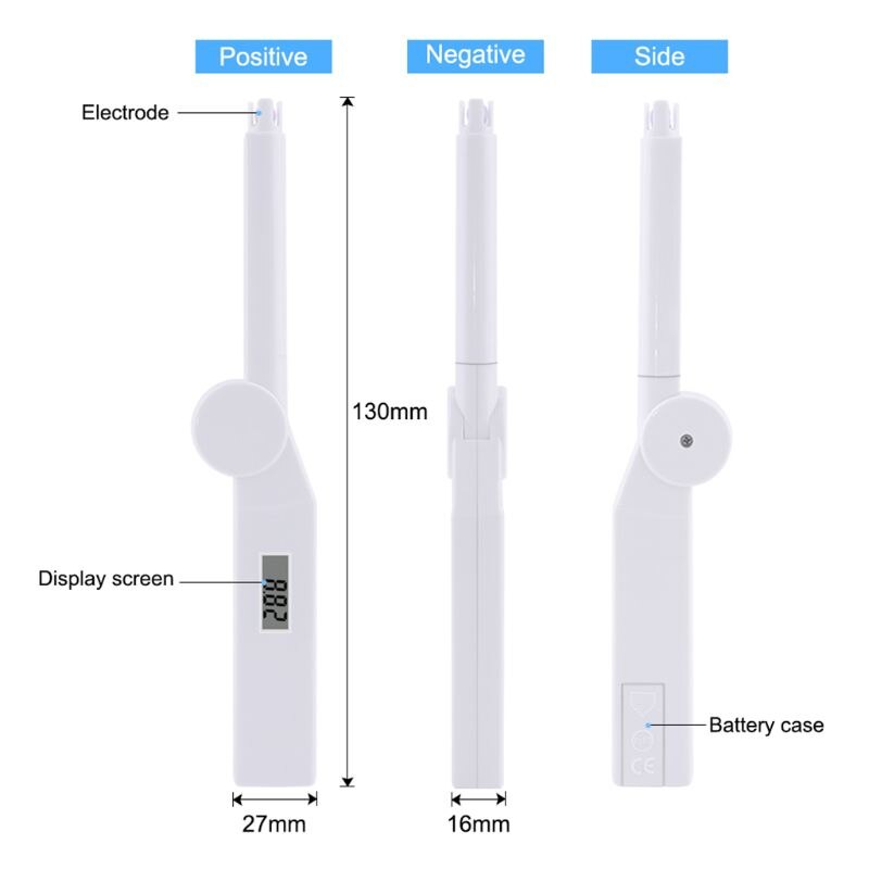 Fold PH Meter Digital Water Tester with 0-14 PH Measurement Range