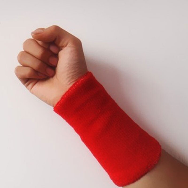 Bracelet anti-transpiration pour sport, fitness, Yoga, bras, manche absorbant la sueur, serviette, attelle, équipement de protection, 1 pièce: dark red