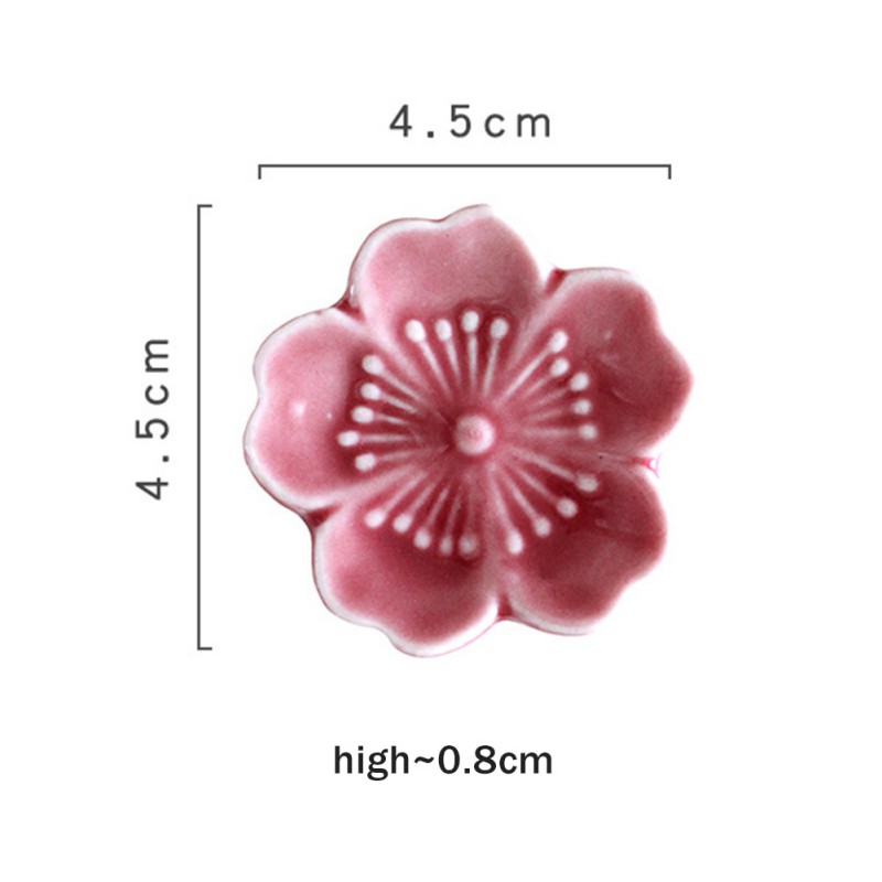 Keramische Sakura Bloesems Eetstokjes Houder Lepel Vork Chopstick Rest Stand Keuken Gereedschap Servies Eettafel Decoratie