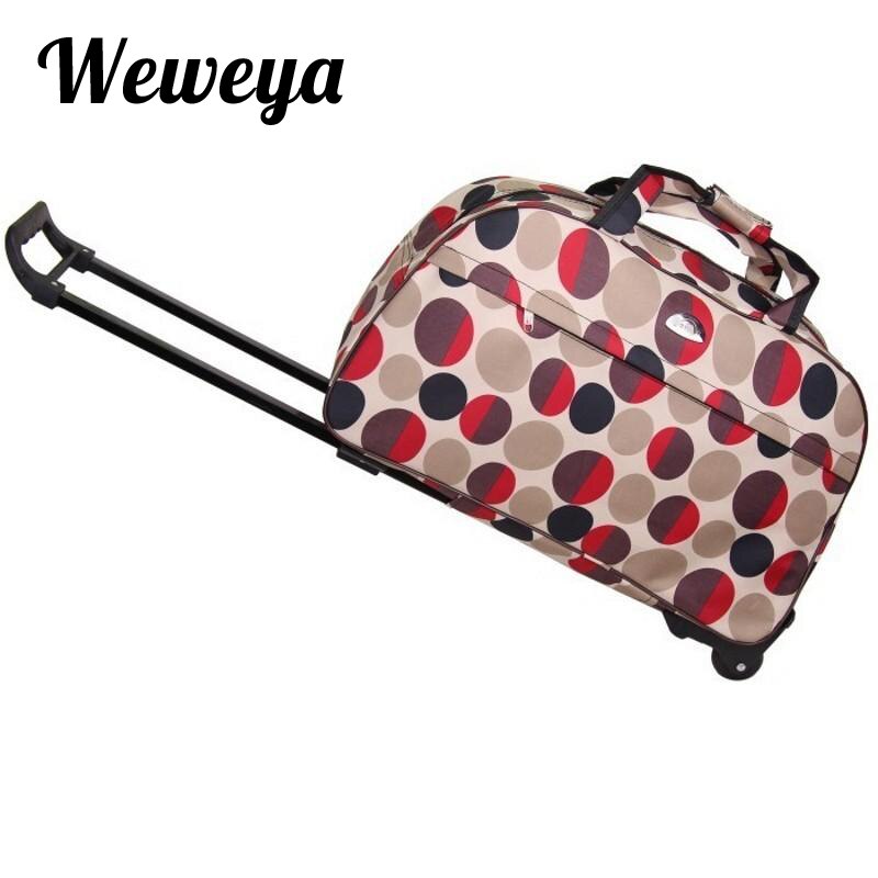 Weweya Waterproof Rolling Luggage Bag Thick Style Rolling Suitcase Trolley Luggage Women&amp;Men Travel Bags Suitcase With Wheel: 06