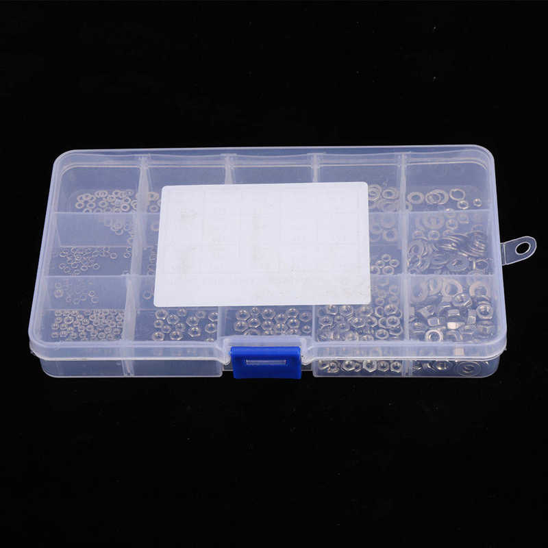 Flat Washer + Spring Washer + Nut Set Stainless Steel Hardware Locking Tools Fastening Hardware Accessories