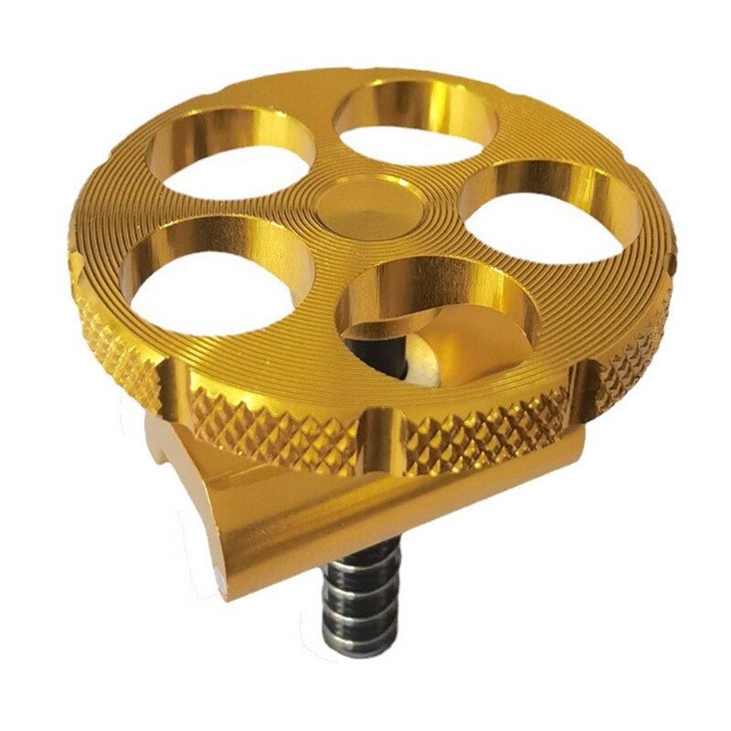 Magnetic Hinge Clamp Plate for Brompton, Anodized Button,Black Gold Red Silver Titanium,Diamond Grade G99D: Gold