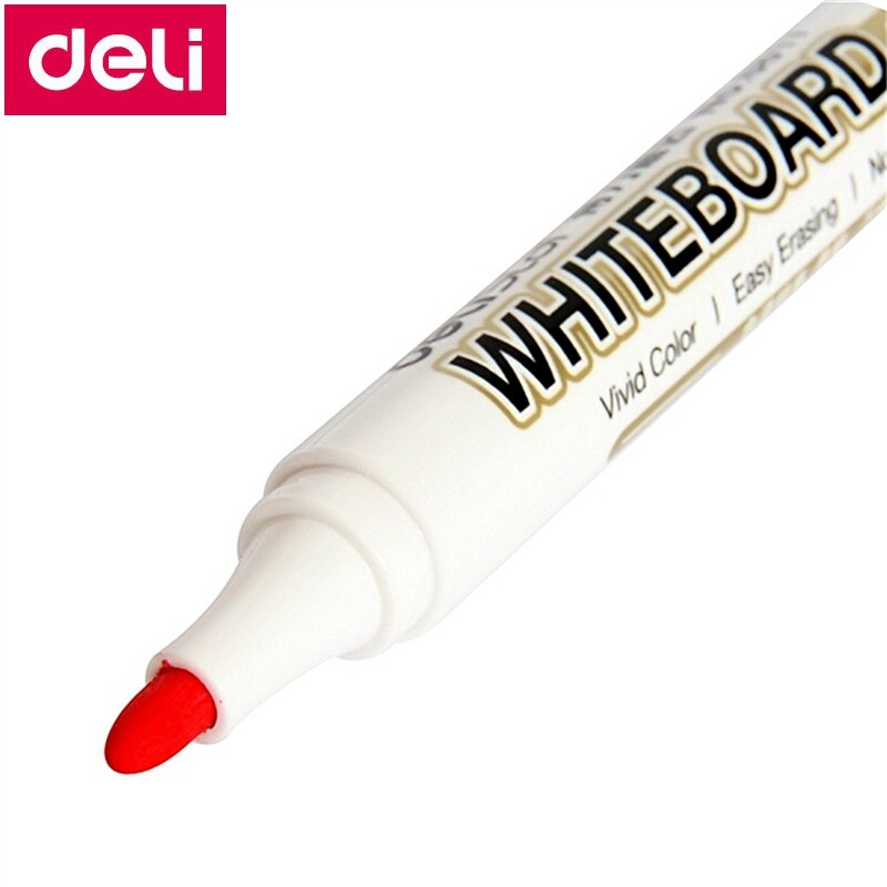 1 Uds. Deli 6817 marcador de pizarra bolígrafo de pizarra escritura suave fácil de borrar Negro Azul Rojo colores al por menor embalaje al por mayor