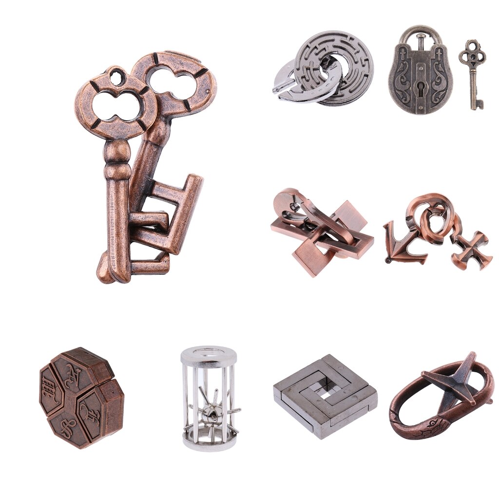 Chinese al Intelligent Lock Puzzle Box Brain Teaser IQ Test Game Toys