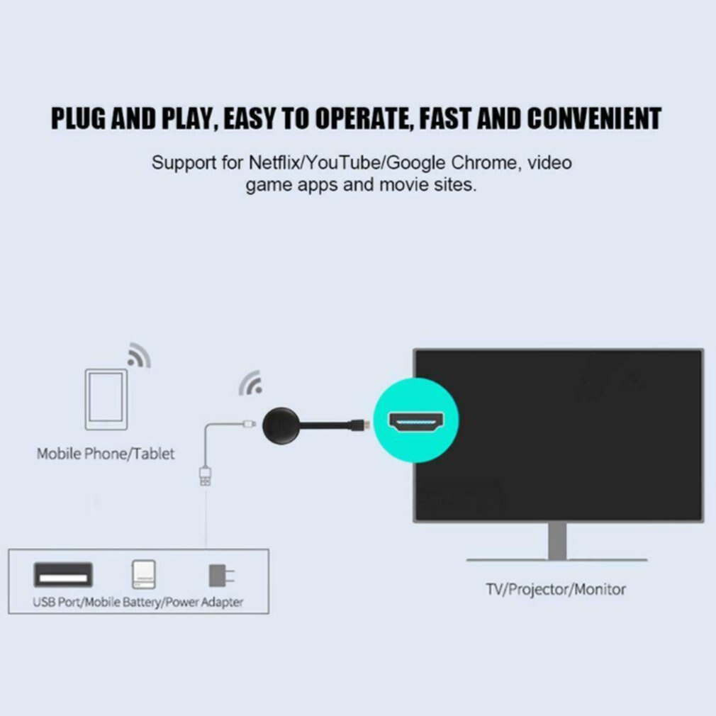 C12 tv sticks,  hd 1080p kabellose wlan-display-dongle-empfänger, hdmi-kompatibel, mirrorscreen für bildschirmfreigabe (ios/android)