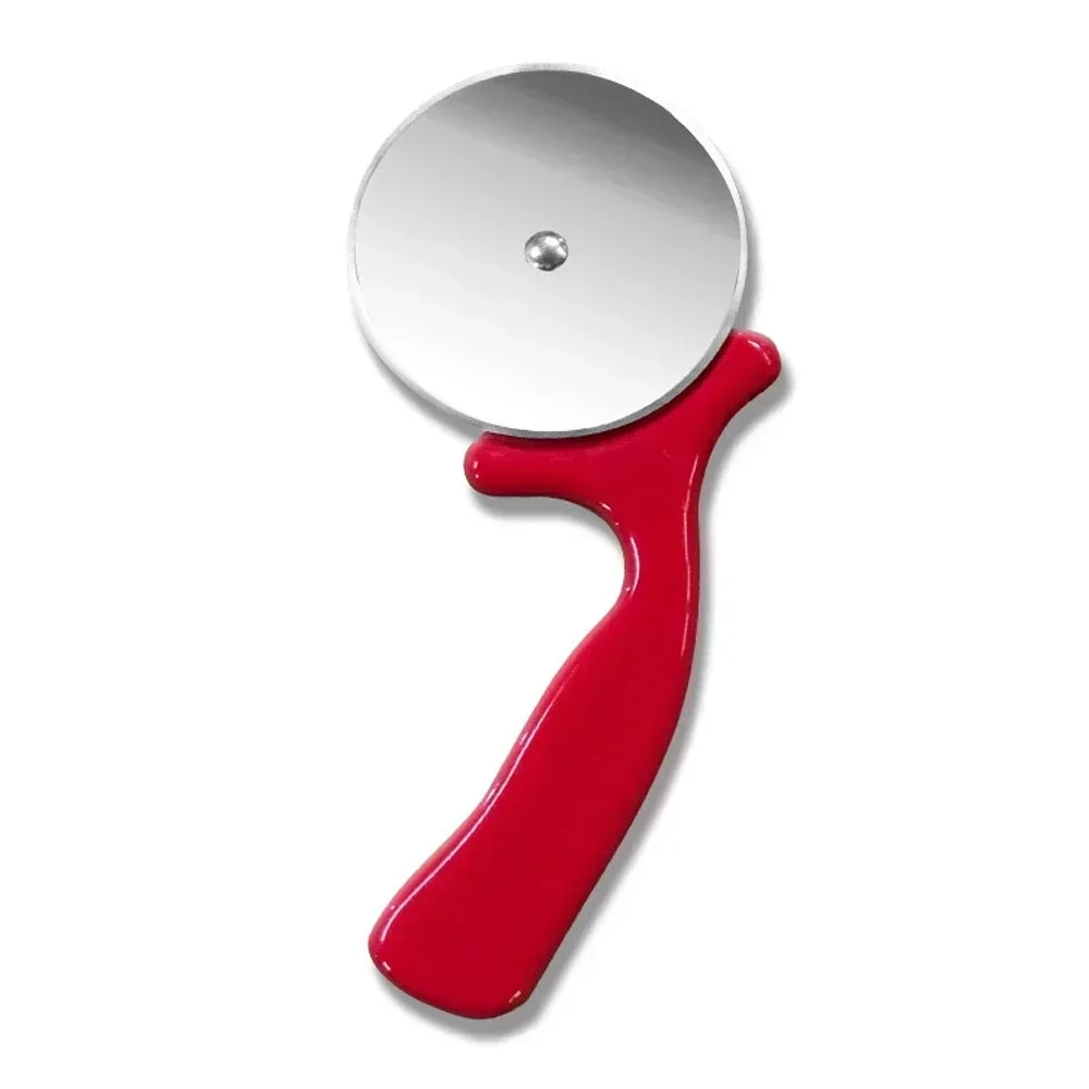 Edelstahl Roller Cutter Pizza Messer Pizza Schneider Küche Zubehör Gebäck Cookie Kuchen Roller Rad Schere Schneiden Hause: Rosa