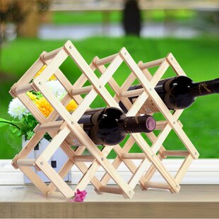 Folding wine rack alcohol care drink bottle holder... – Grandado