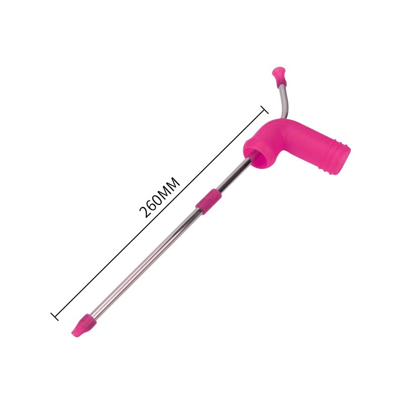 Øl snorkel, dobbelt øl snorkel, øl dispenser: Lyserød