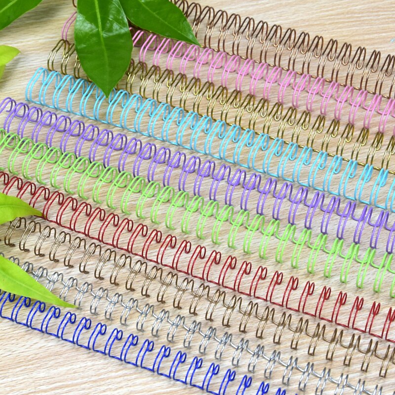 100pcs/50pcs Metal YO Double Coil Calendar Binding Coil Notebook Spring Book Ring Wire O Binding A4 Binders Double Wire Binding