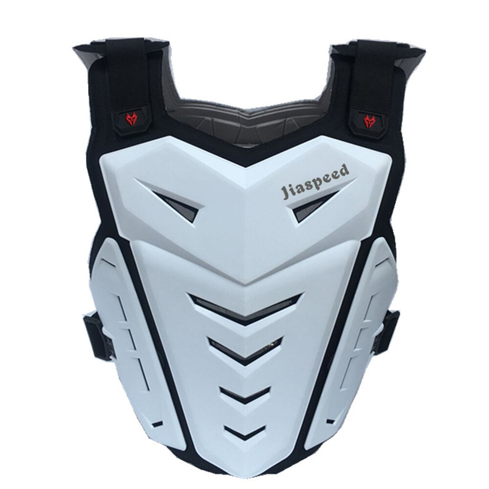 Motorfiets Armor Vest Motorrijden Borst Armor Back Protector Armor Motocross Off-Road Racing Vest: white