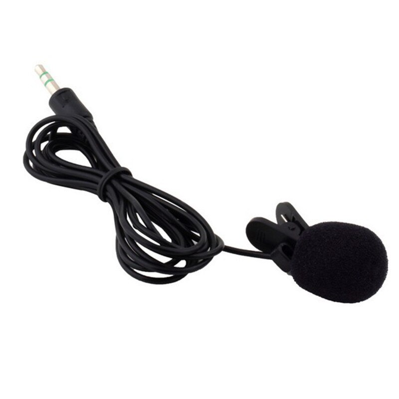 1pc Universal Portable 3.5mm Mini Mic Microphone Hands Free Clip on Microphone Mini Audio Mic for PC Laptop Lound Speaker