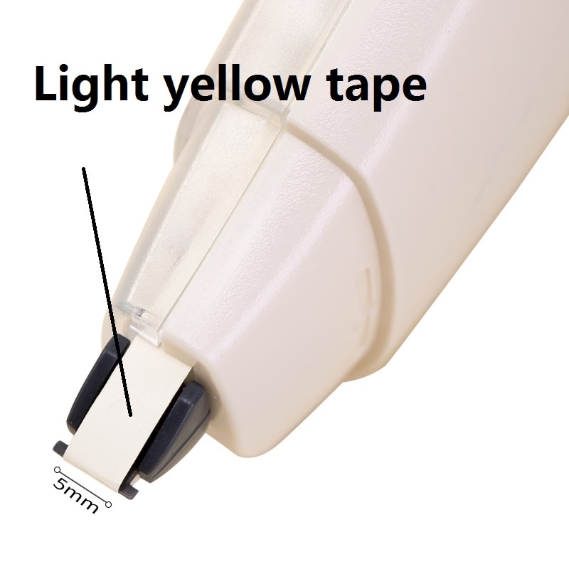 12M Licht Geel Correctie Tape Niet Wit Geschikt Voor Licht Geel Papier Wijzigen Fout Studenten Schoolbenodigdheden 71456