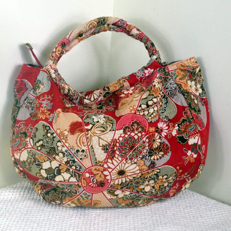 Sac à main en coton pour femmes, Vintage, Hobos, Boho, bohème, Hippie, sac à bandoulière classique à fleurs rouges,: women bag 1