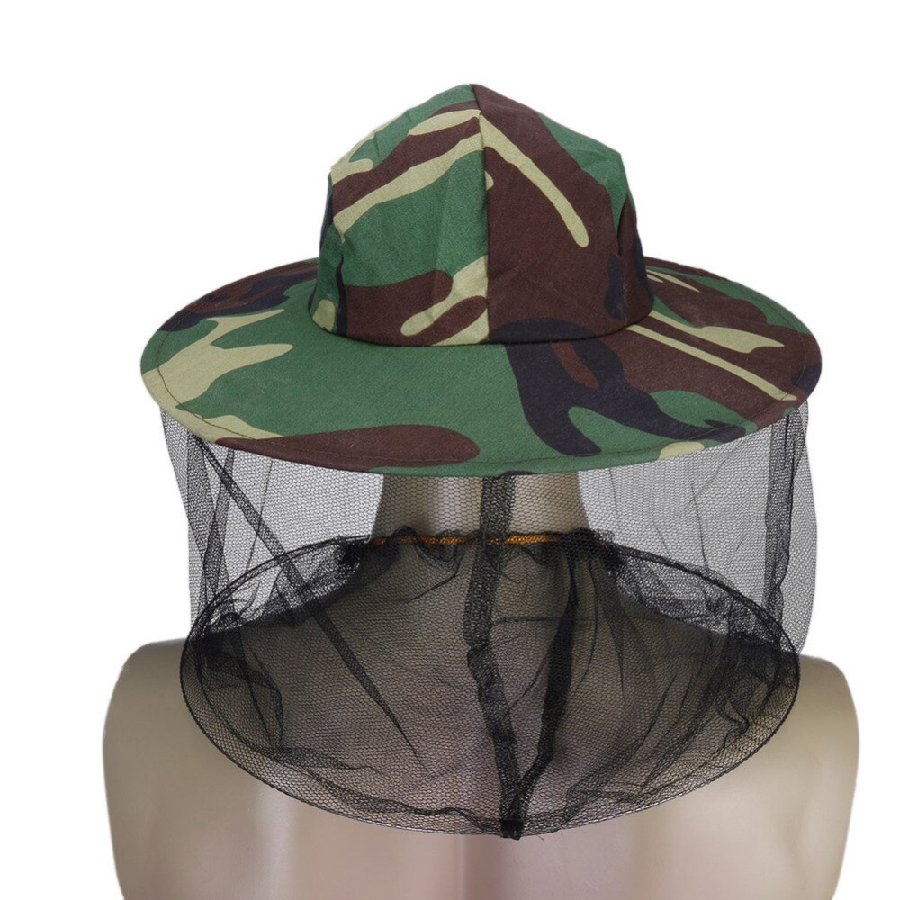 Camouflage Fishing Hat Bee Keeping Insects Mosquito Net ,Suitable for Anti wind, sand control and mosquito repelling