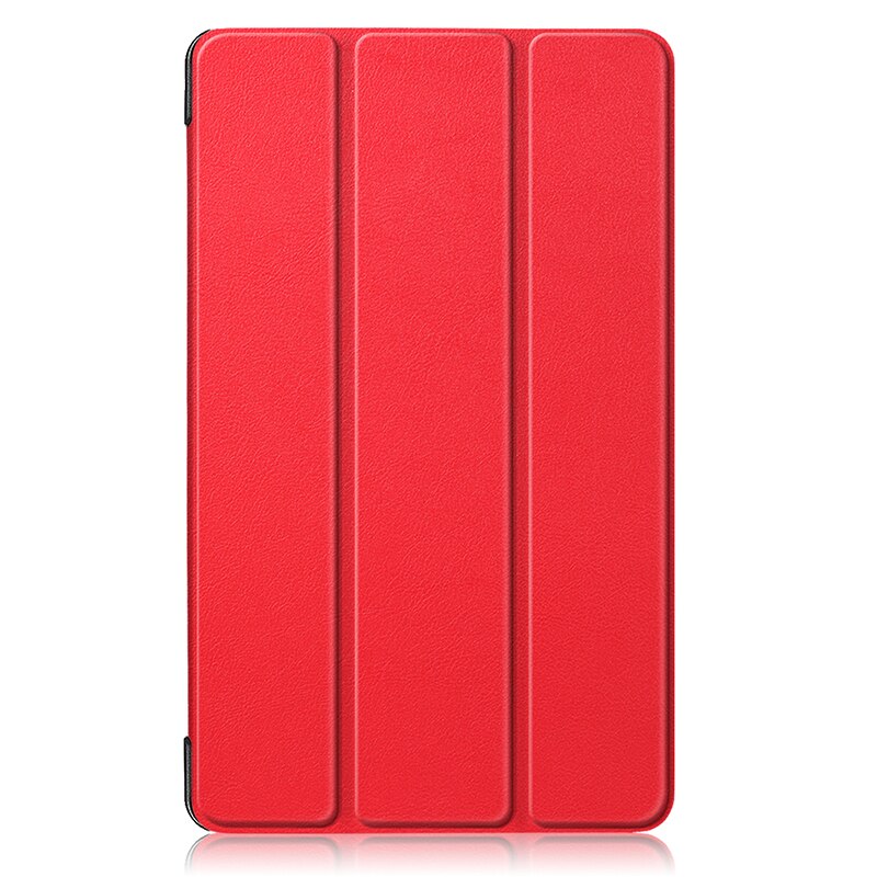 Til samsung galaxy tab  a 8.0 etui cover tablet sm -t290 sm-t295 sm-t297 ultra slim flip stativ magnetisk etui funda: Cy -t290. rød