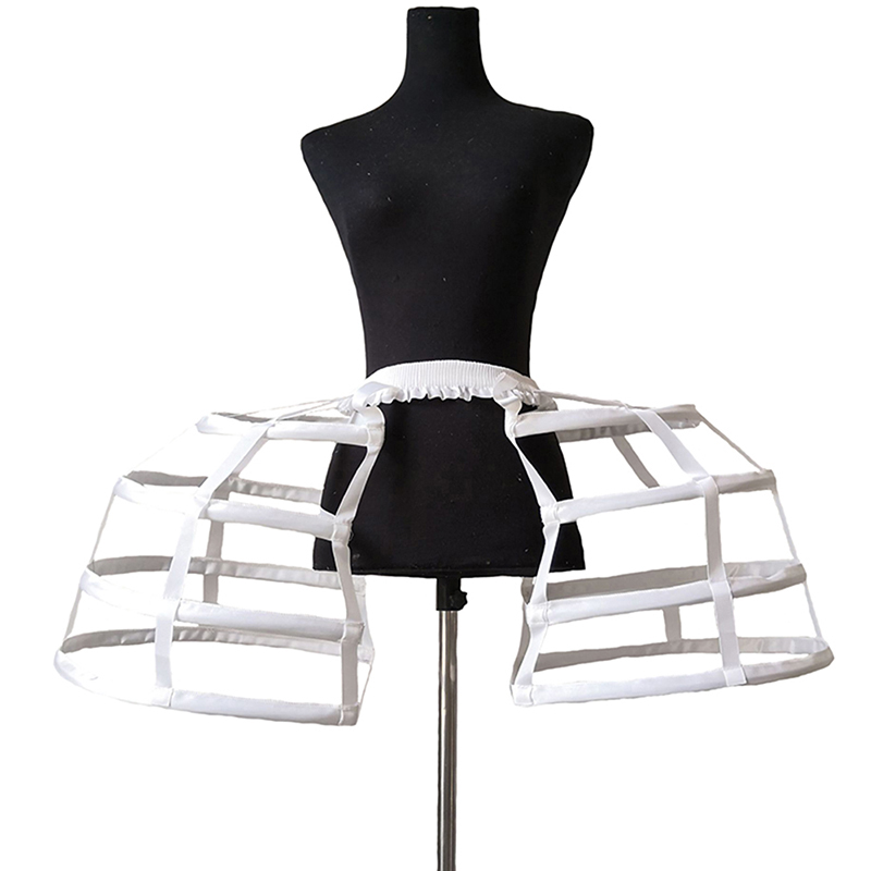 Jupon court en forme de Cage d&#39;oiseau pour femmes, taille élastique, créoles Cosplay, Vintage, Crinoline Slip, sous-jupe Rococo, pour bal de mariage, années 50