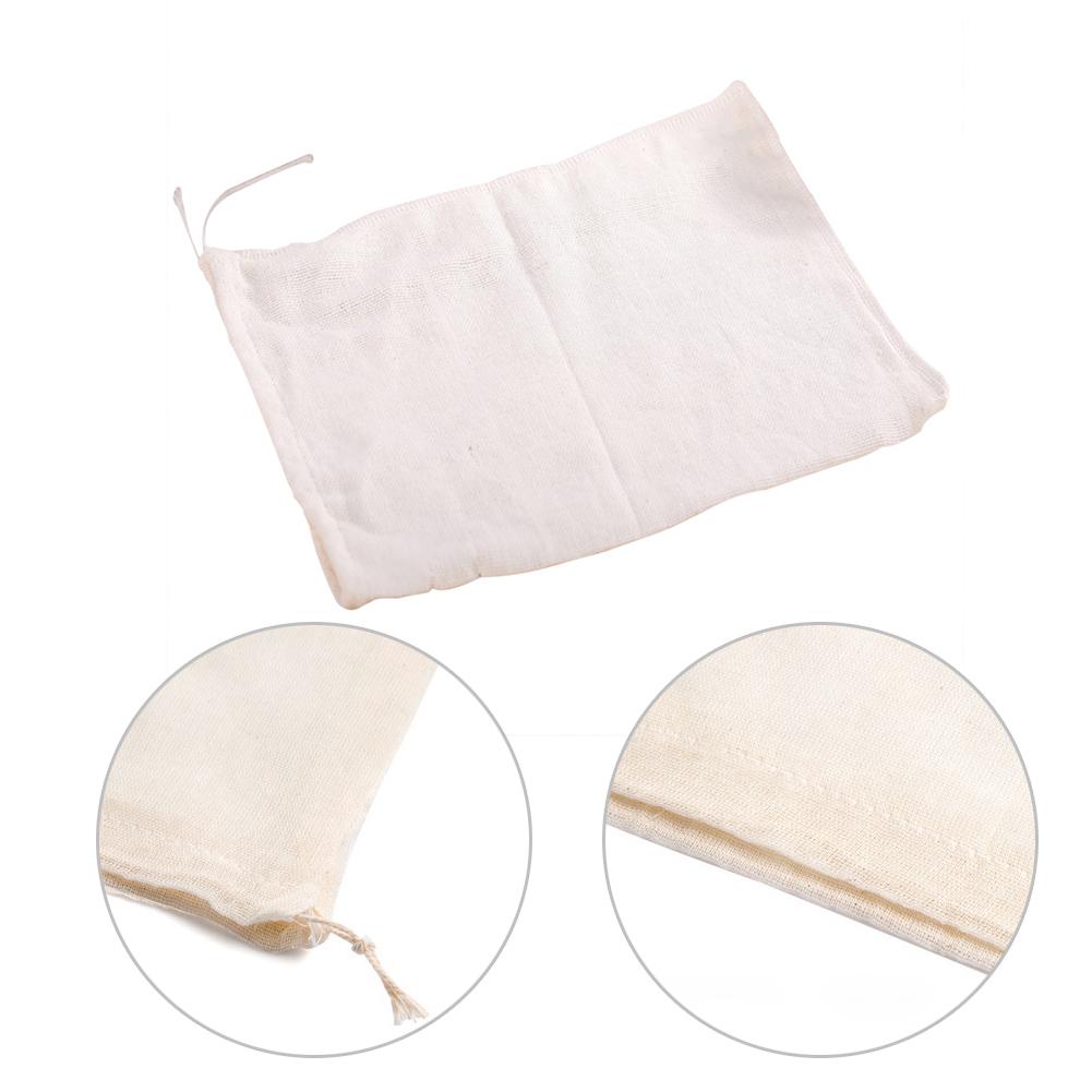 Filtre alimentaire réutilisable, sac à mailles, noix, lait, haricots, mousseline, soupe de poisson, cuisine bouillante, 5 pièces/ensemble