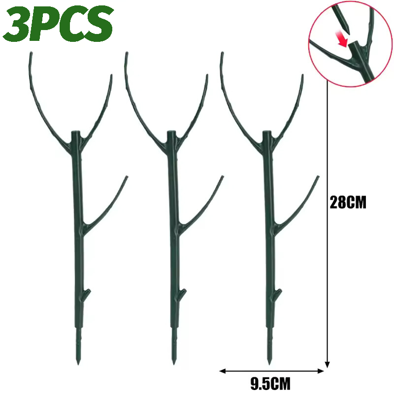 Soportes de soporte para plantas de ramita, estacas de crecimiento de plantas verdes apilables, estacas de escalada desmontables Monstera para interiores y exteriores, 24/3 Uds.: Beige