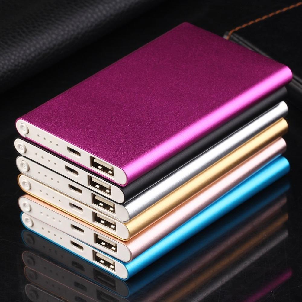 Ultra-thin 12000mah Power Bank Portable Charger USB Battery Mobile Power Supply for Smart Phone External Mobile Power Supply