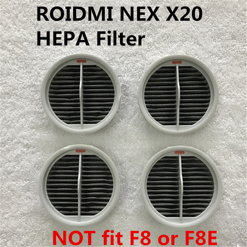 4 Stuks Hepa Filter Voor Xiaomi Roidmi Nex Handheld Draadloze Stofzuiger 2 In 1 Reiniging Nex X20 Hepa Filters onderdelen XCQLX02RM