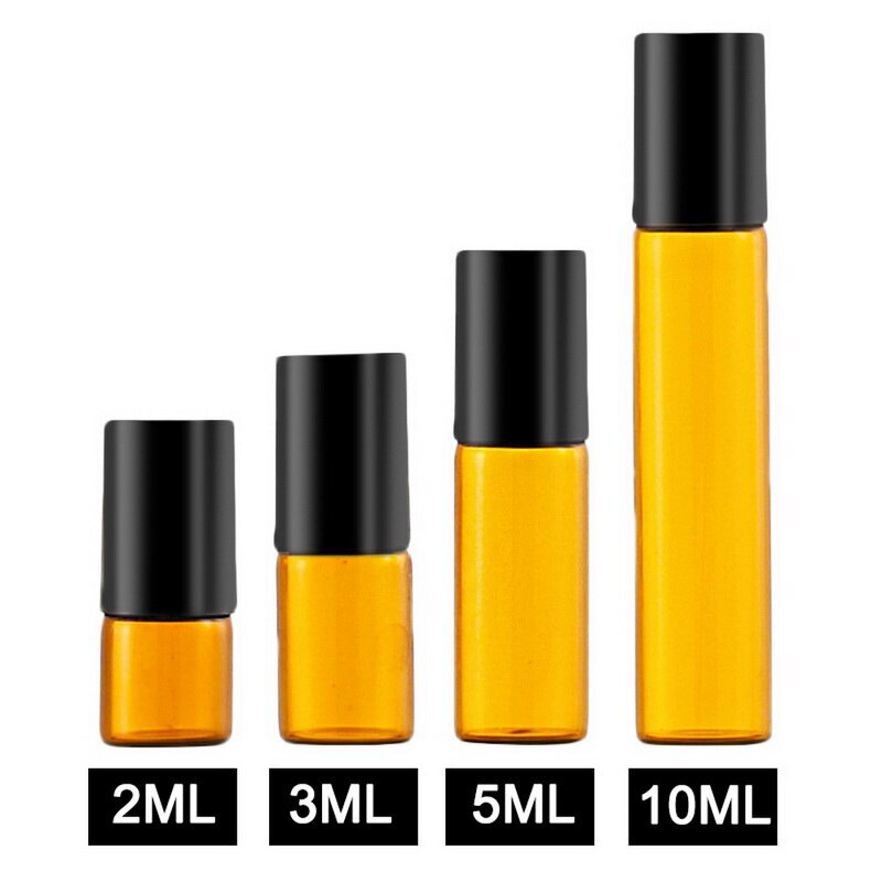 2ml, 3ml, 5ml, 10ml, bouteille en verre brun, cristal mince, petite bouteille de parfum d'huile brune, bouteille d'échantillon d'essai