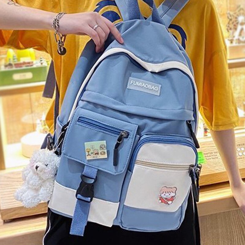 JOYPESSIE moda kobieta kobiety jak plecak dla nastolatki Kawaii plecak podróżny wodoodporny nylon prosty plecak szkolny Mochilas