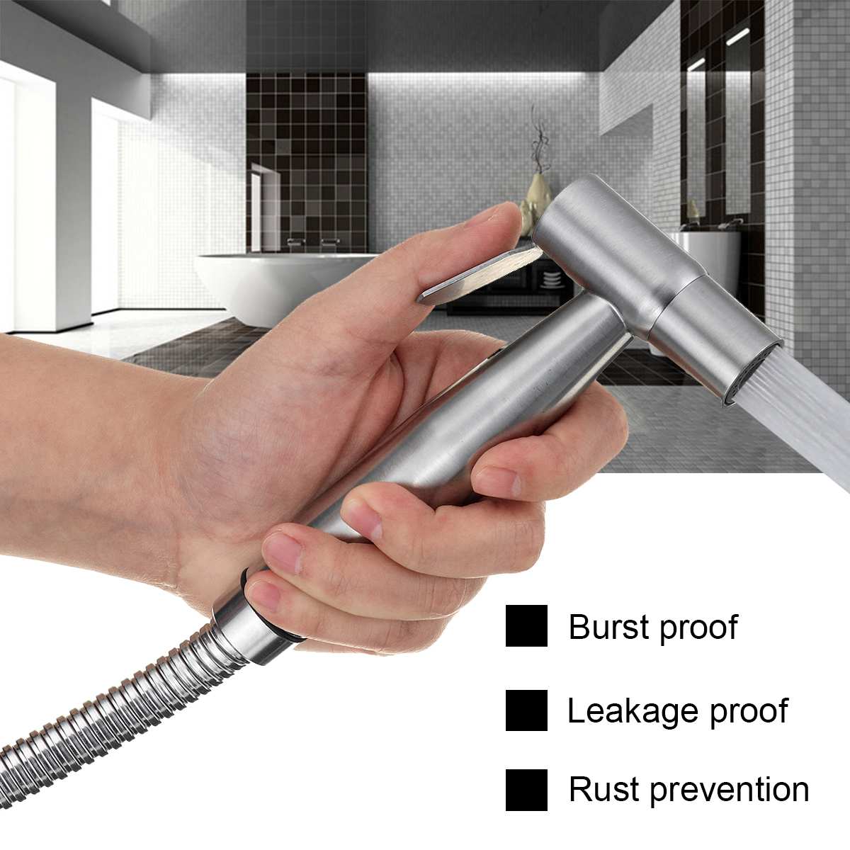 Stainless Steel Bidet Toilet Sprayer Guns Handheld... Grandado