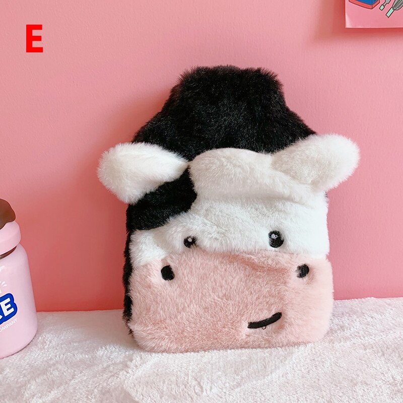 Japonais mignon dessin animé bouillotte hiver en peluche main plus chaude fille portable double couche petit sac d'injection d'eau: 05
