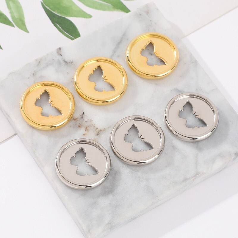 50 st fjärilsmönster knapp bindningsring lösblad svamphål bindande anteckningsbok 28mm plastspänne bindningsskivor anteckningsbok