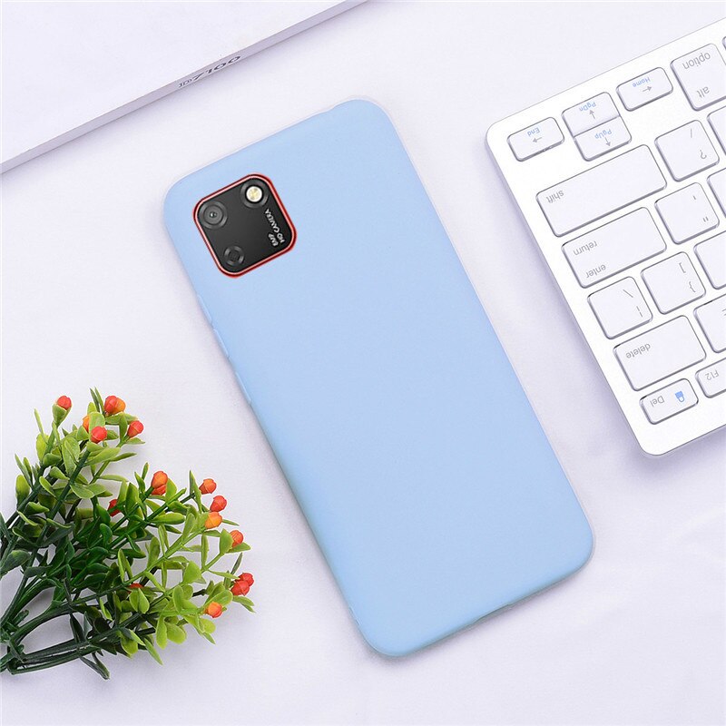 Soft Silicone Case For Huawei Y5p DRA-LX9 Case Silicone Back Cover Y5P Phone Case For Huawei Y5P 5.45 Cover Coque Fundas: 14 Dark Green