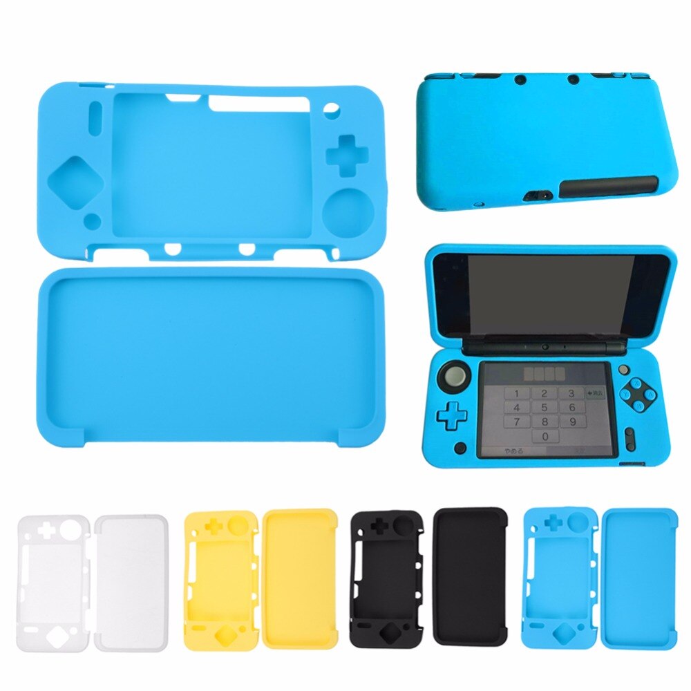 Silicone Cover Skin Case Voor Nintendo 2DS XL/2DS LL Game Console Soft Volledige Cover Bescherm Case Game accessoires