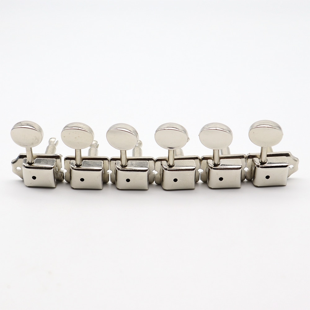 6Pcs Right handed Split Shaft Vintage Guitar Tuning Pegs Guitar Tuners Machine Heads for ST TL electric Guitar Nickel