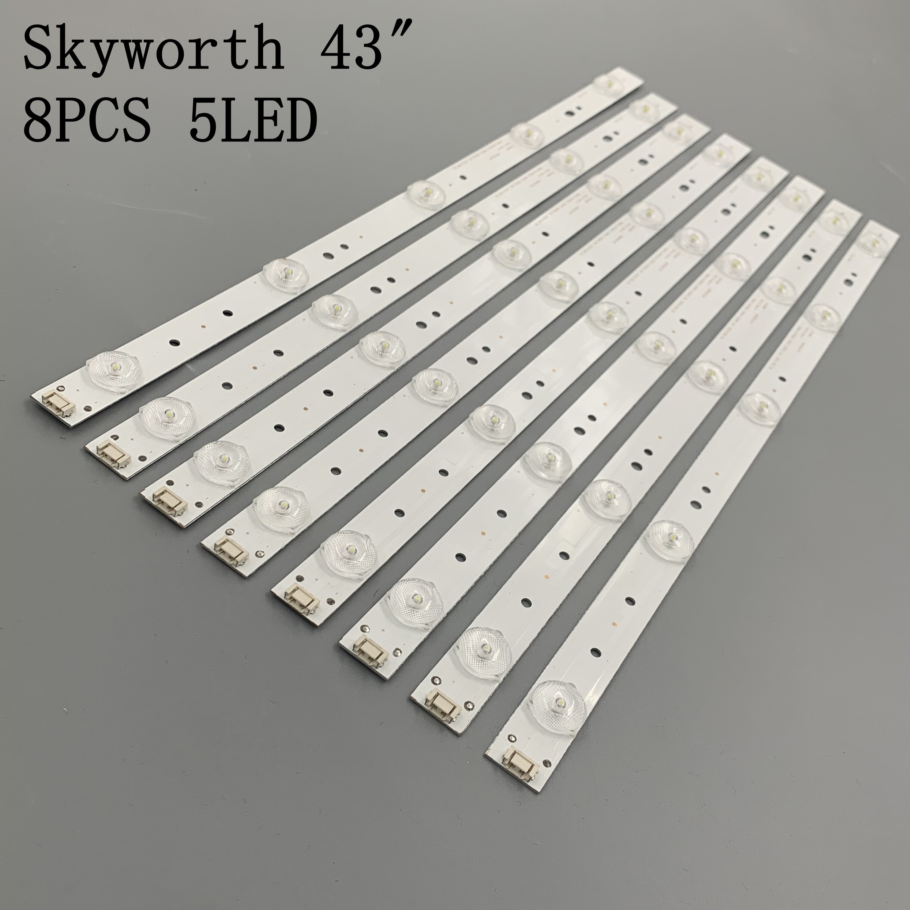 8 Stuks/partij Voor Skyworth 43E3500 43E3000 43X5 Tv Light Strip 5800-W43001-3P00/5P00 40.2 Cm 3V 100%