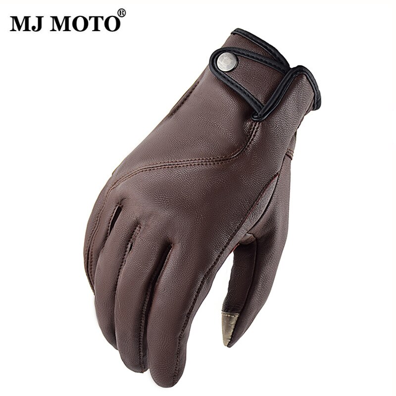 Gants de Moto en cuir Vintage pour hommes et femmes, gants pour Motocross, marron Knight, pour Motocross, été, M-XXL