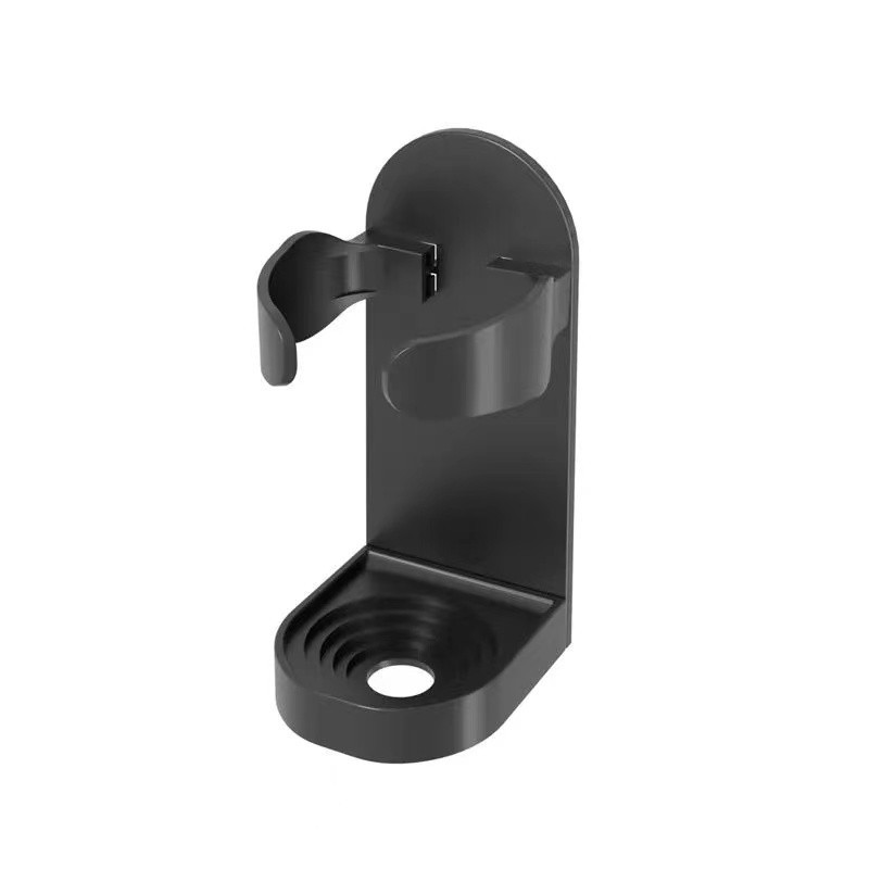 Étagère à rasoir électrique murale, sans Perforation, rangement multifonctionnel, accessoires de salle de bain: Black