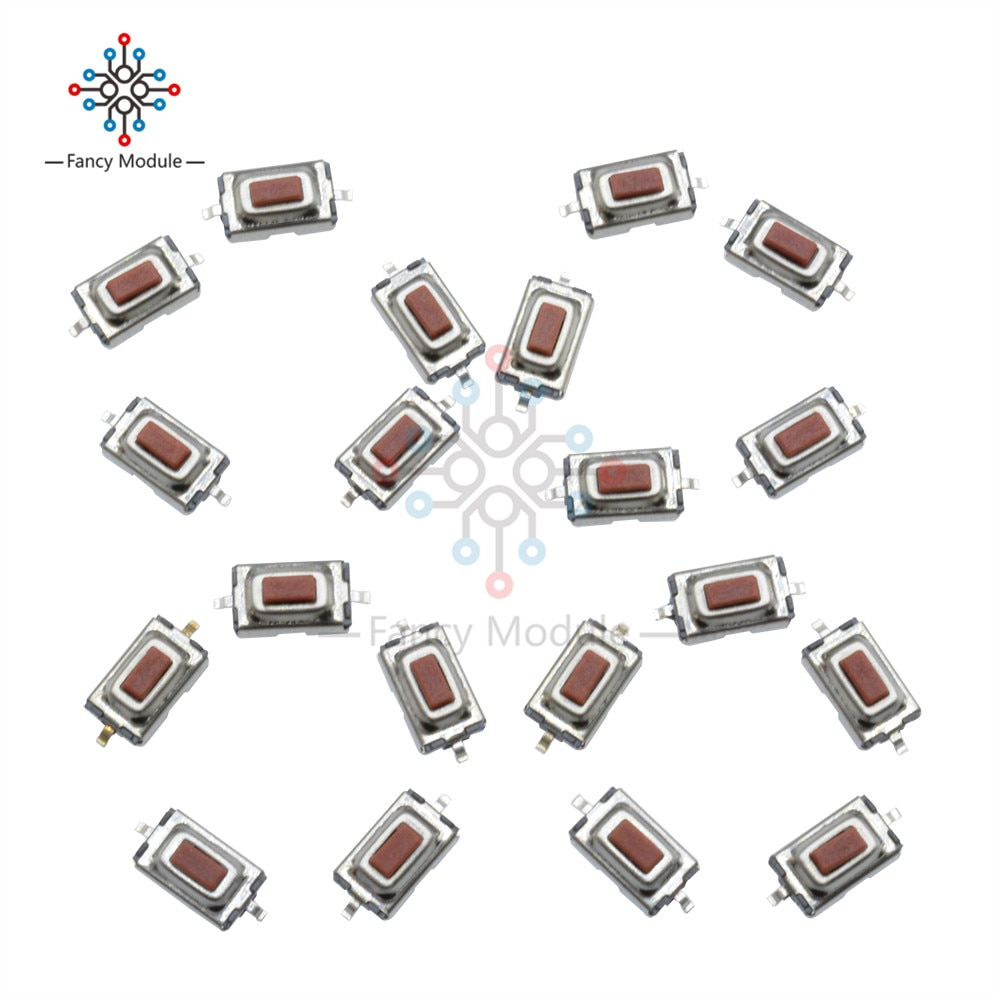 100PCS 3X6X2.5mm Tactile Push Button Switch Tact Switch Micro Switch 2 Pin SMD