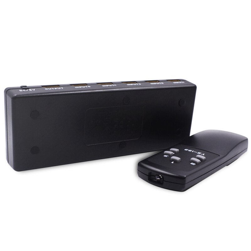 HDMI Switch with Remote Control Converter 5 in 1 Output 5 Cut a Separator V1.4 Converter