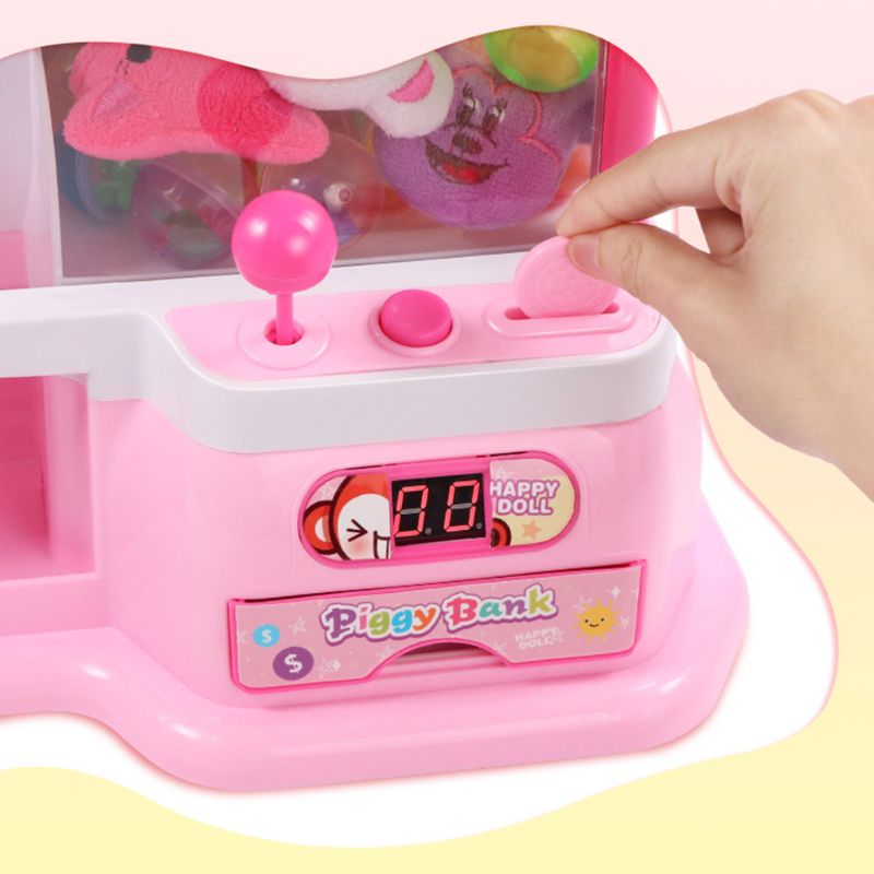 Claw Arcade Game Candy Dispenser Clip Doll Machine for Kids Birthday & Christmas for Children