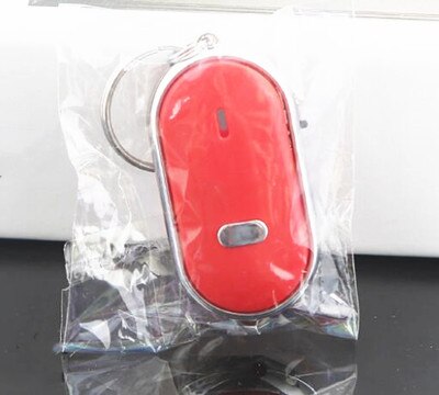 Smart Draadloze Anti-verloren Sleutelhanger Fluitje Flash Remote Kid Tas Portemonnee Key Finder Locator Alarm Herinnering Telefoon Vinden Anti-Diefstal: Red