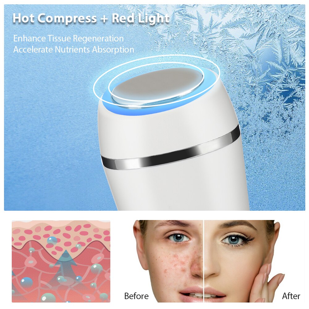 LED Thérapie Photonique Sonique Vibration Anti-Rides Traitement Anti-Vieillissement Soins De La Peau Dispositif de Beauté Massage Du Visage Rejuvena