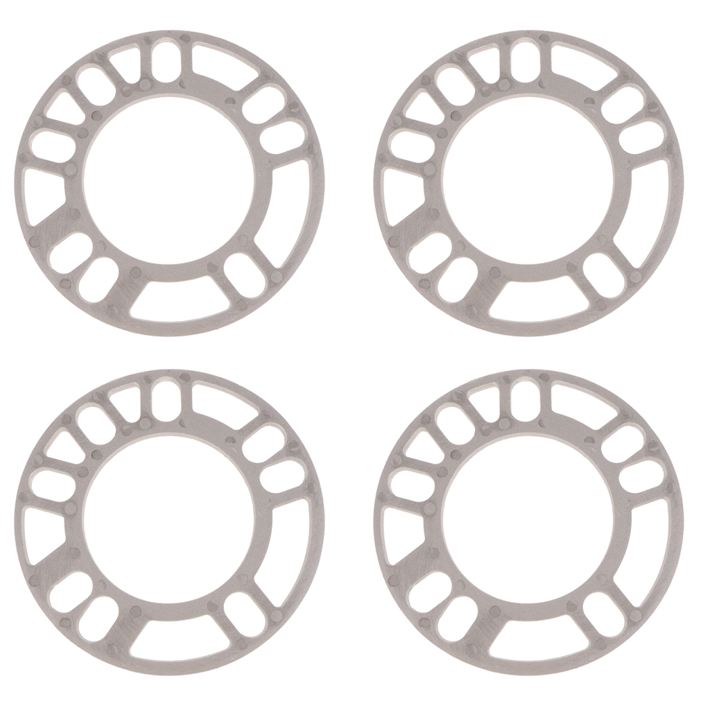 4 Uds 5mm rueda de coche espaciador placa de cuñas Universal para 5x100 5x108 5x112 5x114,3 de aleación de aluminio de 135/75mm