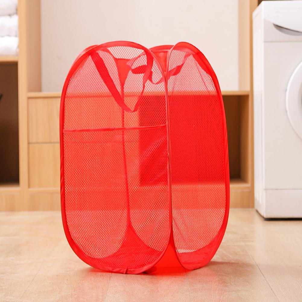 Laundry Mesh Bag Convenient Lightweight Clothes Basket Dirty Clothes Laundry Mesh Basket for Bathroom Laundry Basket