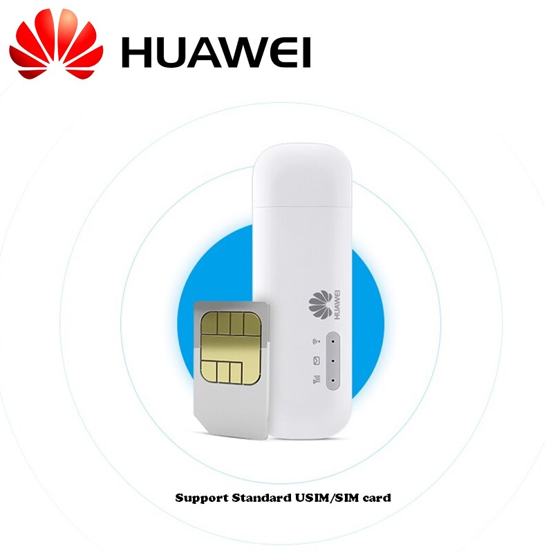 Huawei E8372h-608 4G Usb Lte Modem 150 Mbps 4G Usb Dongle + 2 Pcs TS9 Antennes Met Sim card Slot (Unlocked)