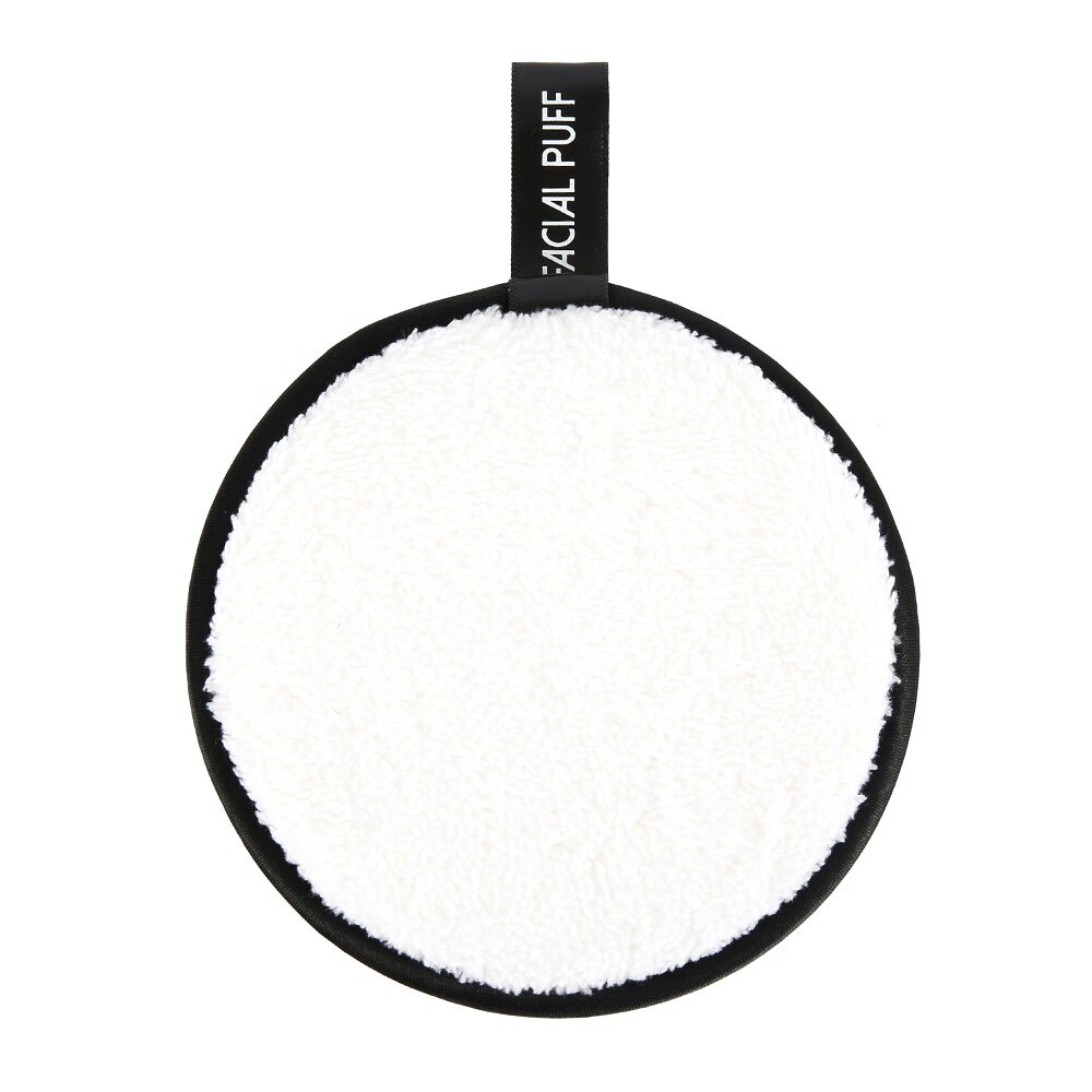 Almohadillas reutilizables para quitar maquillaje, toallitas de algodón de microfibra, esponja de remoción de Limpieza de Algodón, 1 ud.: Blanco